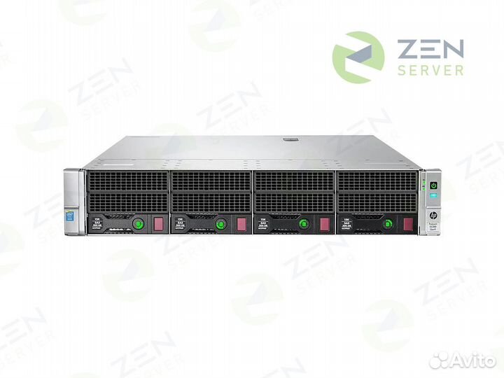 HP DL380 G9 12LFF/2хE5-2667 v3/4х16Gb2133