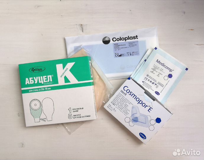 Калоприемники, фильтры, повязки, средства по уходу