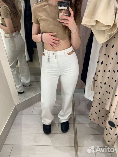 Джинсы белые женские