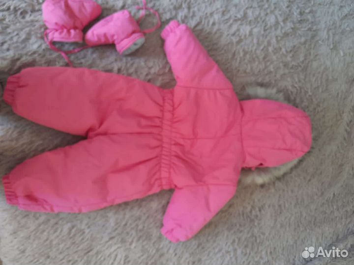 Зимний комбинезон для девочки 74раз,х
