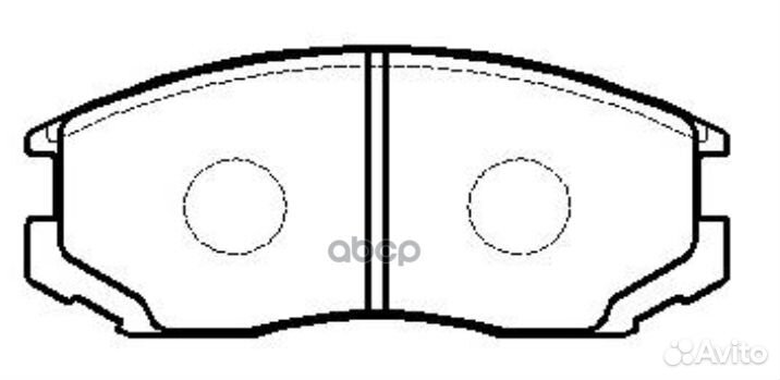 GK0571 колодки дисковые передние Mitsubishi La