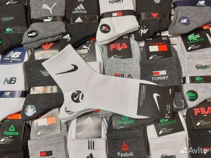 Носки Nike Adidas Puma Reebok