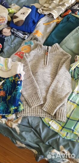 Три пакета одежды для мальчика 86-92