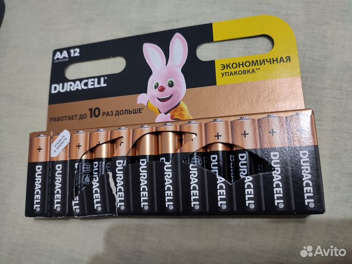 Батарейки duracell AA/LR6-12BL basic (12 штук)
