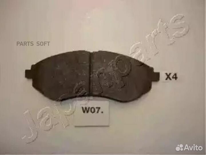 Japanparts PAW07AF Колодки тормозные дисковые, ком