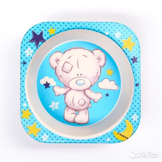 Набор детской посуды из бамбука 