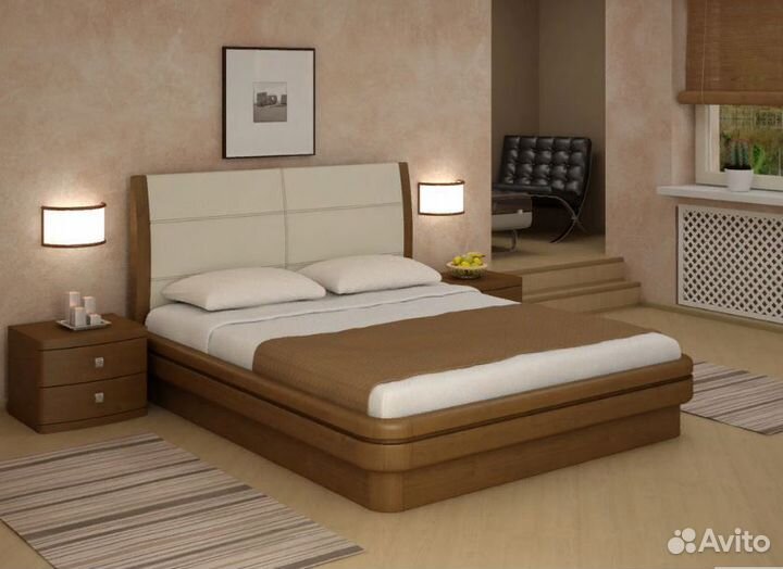 Кровать из массива дерева