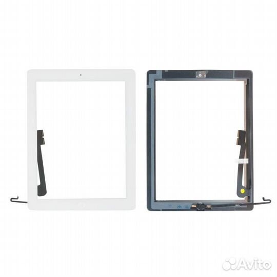 Тачскрин с кнопкой Home и клейкой лентой для Apple