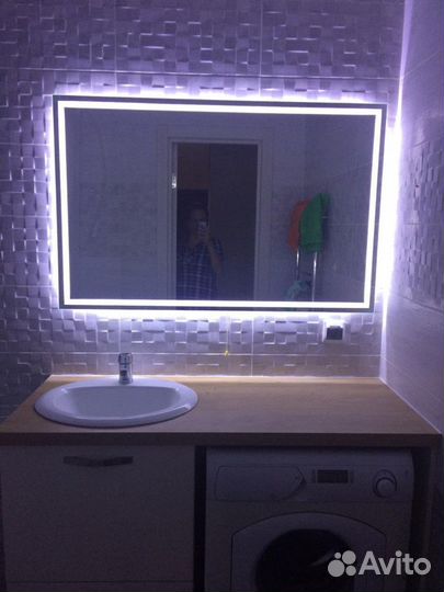 Зеркало с подсветкой на заказ