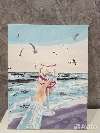 Продается картина нарисованная по номерам