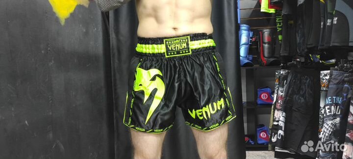 Шорты для Тайского бокса Venum кислотные