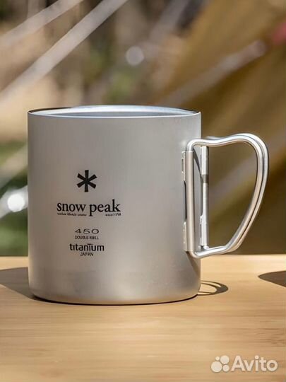 Кружка титановая Snow Peak Double Wall 450 MG-153