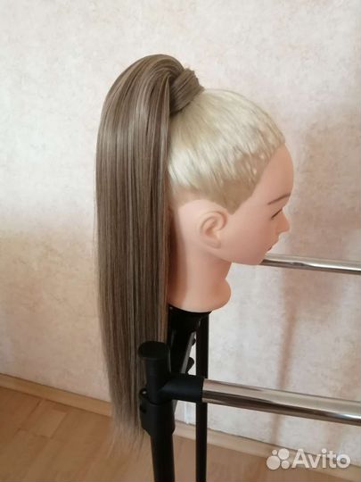 Хвост на резинке, хвост из волос,волосы на резинке