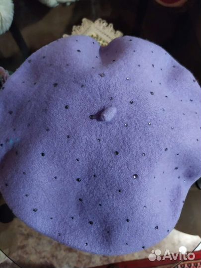 Берет кашемир и кепка женская