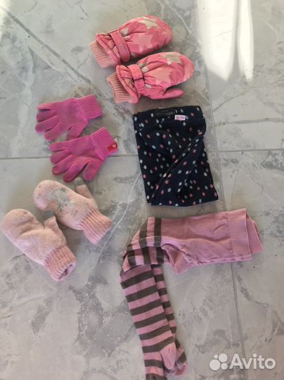 Варежки и снуд зима