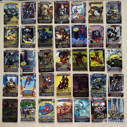 Карточки человек паук 1 серия и 2 серия