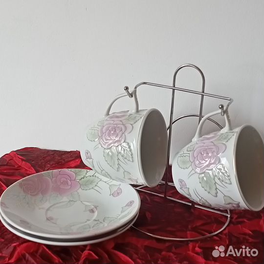 Фарфоровая посуда сервиз чайный