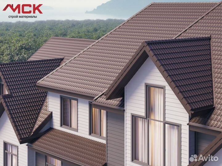 Металлочерепица Аквасистем Стокгольм одинарный