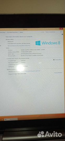 Ноутбук asus tx201l 11.6 дюймов