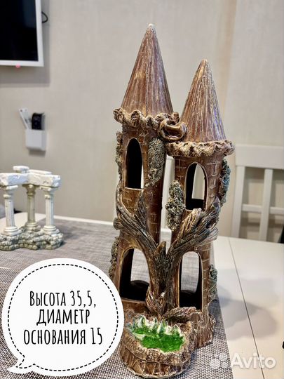 Декорации для аквариума замки