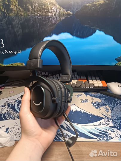 Проводные игровые наушники