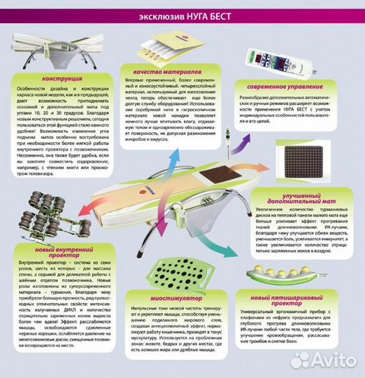 Кровать массажная нуга бест