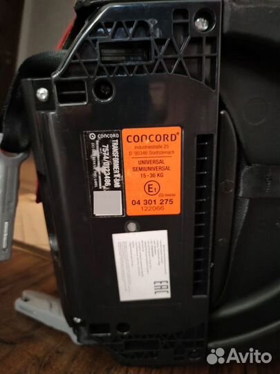 Детское Автокресло concord x-bag isofix 15-36