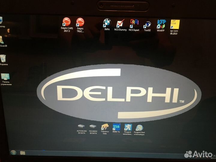 Автосканер Delphi ds150e + ноутбук