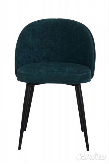 Стул белла черный/тк. Десерт 10 морская волна