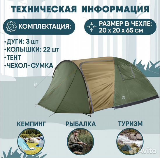 Палатка Jungle Camp Torino 3