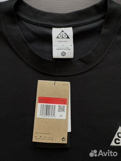 Футболка Nike ACG logo Black Оригинал