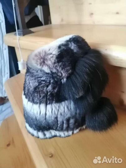 Меховая шапка из кролика
