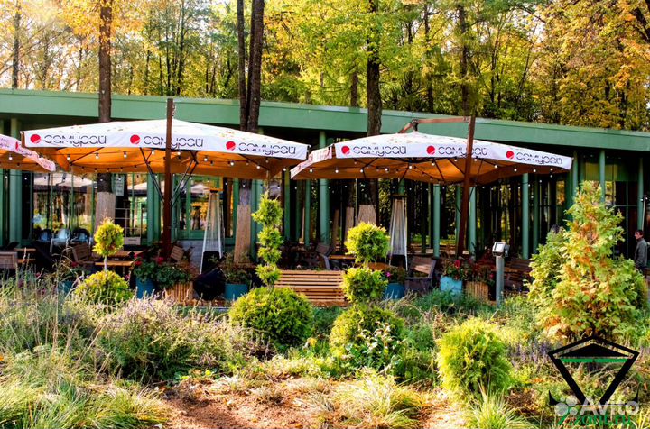 Зонт для уличного кафе