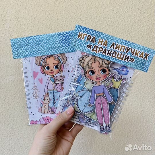 Набор игра на липучках +раскраска