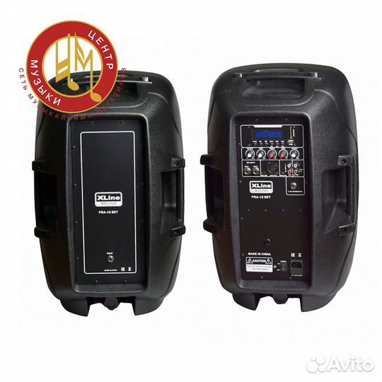 Комплект колонок Xline PRA-12 + стойки + микрофон