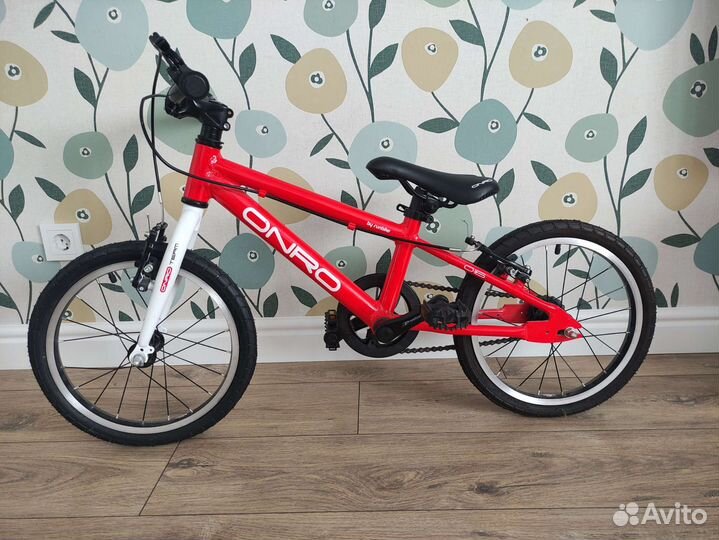 Велосипед onro 16 новый, лёгкий, на 3-7 лет