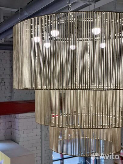 Абажур люстра макраме плетение больших размеров
