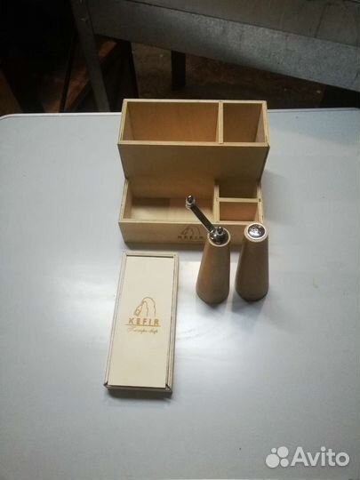 Деревянные Солонки и Приборы в Паре