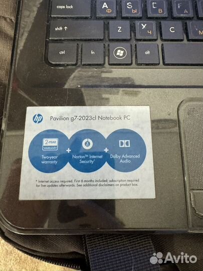 Ноутбук HP pavilion g7