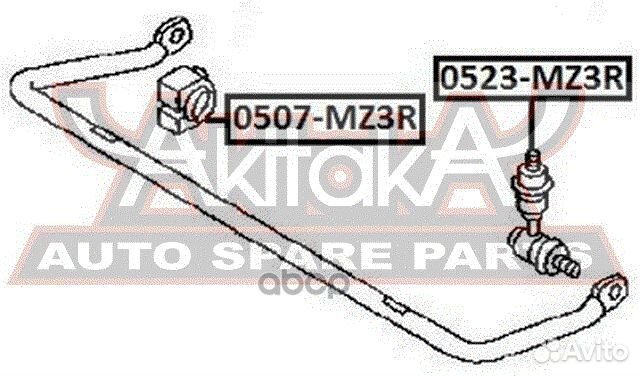 Втулка заднего стабилизатора 0507-MZ3R asva