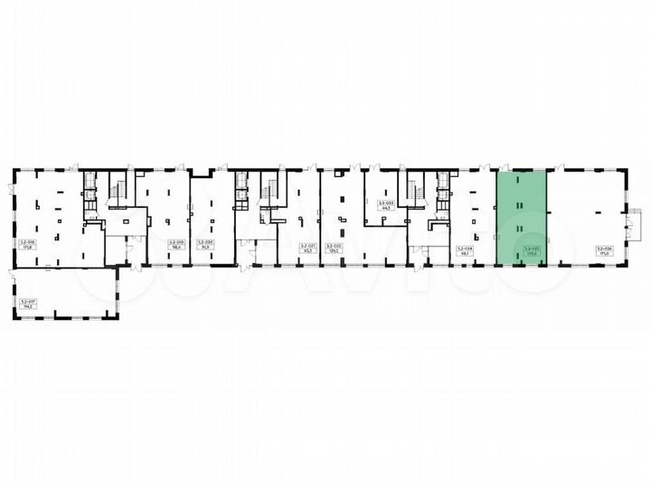 Сдам торговое помещение, 105.6 м²