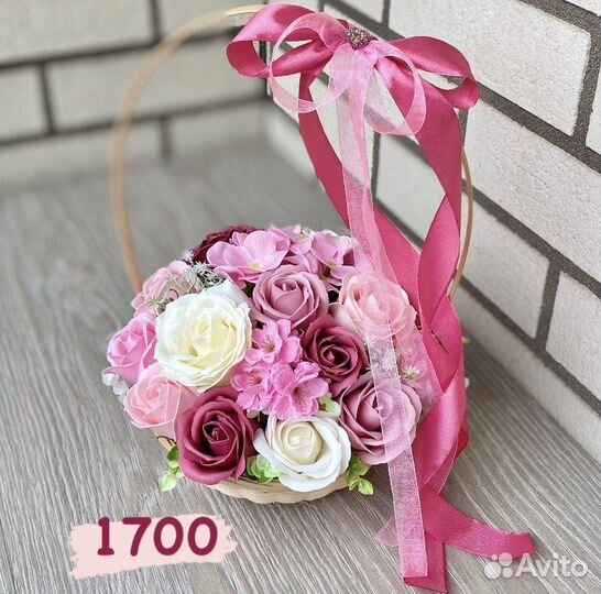 Розы из мыла