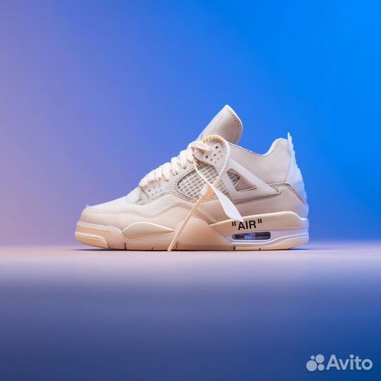 Off-White X Wmns Air Jordan 4 Retro SP Sail