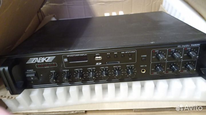 Микшер-усилитель ABK PA-2625U MP3-плеер, FM-тюнер