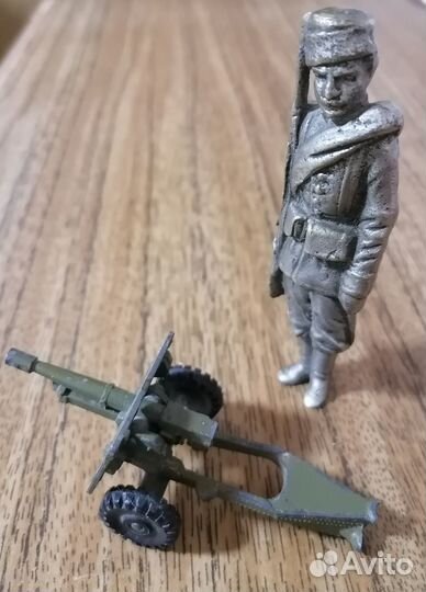 Пушка СССР, солдатик оловянный 19 век. Редкость