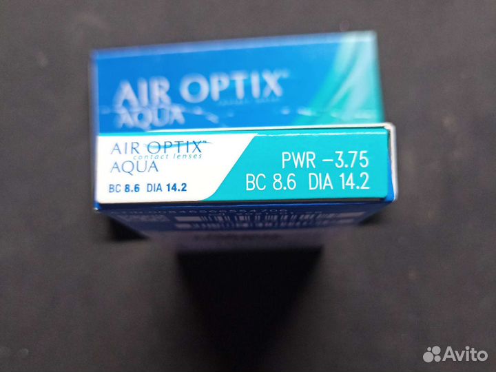 Линзы Alcon Air optix Aqua, 4 шт., R 8,6, D -3,75