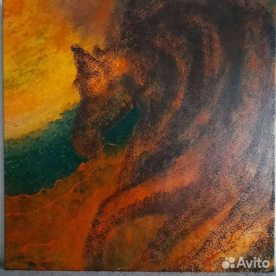 Картина в технике Флюид Арт