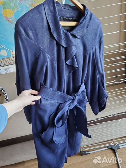 Кожаное пальто