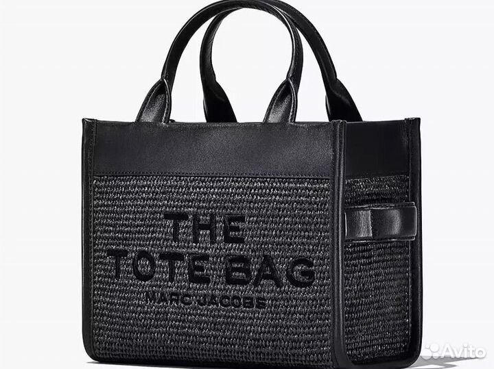 Marc Jacobs THE woven DTM mini tote BAG black