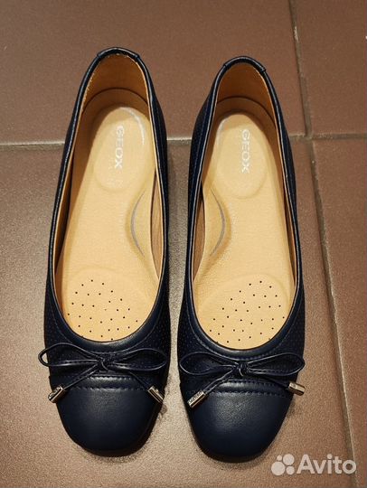 Туфли балетки Geox 36, натуральная кожа